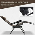 Zero Gravity Chair Set with Side Table Folding Reclining Chair with