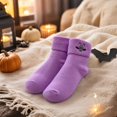 thumbnail image 6 of Garbnen Women's Halloween Crew Socks Cute Funny Graphic Womens Mid Calf Socks Spooky Fall Winter Comfy Halloween Gift for Women, 6 of 6