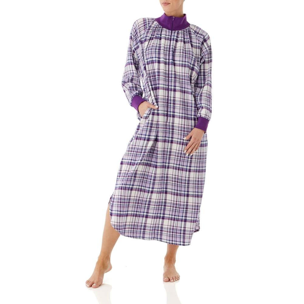 long flannel gown
