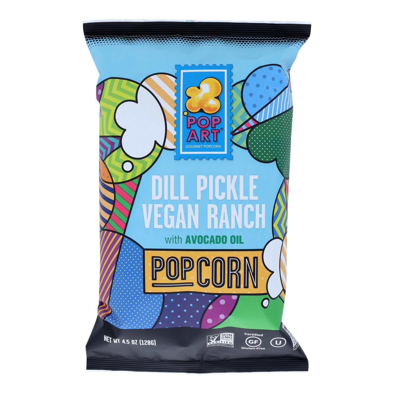Pop Art Popcorn Dill Pickle Ranch Case Of 9 4.75 Oz