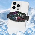 thumbnail image 3 of Mobile Phone Radiator High Temperature Air Cooling Fan USB Rechargeable External Cool Heat Dissipation Heatsink for Household Black, 3 of 7