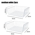thumbnail image 1 of Cesta colgante de almacenamiento para baño y cocina perforada multifuncional, estante de almacenamiento, cesta colgante con fondo de hierro, cesta de alambre colgante, 1 of 5