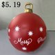 thumbnail image 1 of Feliz Navidad volar gran bola inflable decoraciones de patio adornos de fiesta de Navidad esfera inflada al aire libre inflar globo de juguete, 1 of 4