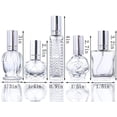 thumbnail image 2 of H&D HYALINE & DORA Clear Refillable Glass Perfume Bottle Atomizer Empty for Christmas gifts Home Decoration Set of 5, 2 of 6