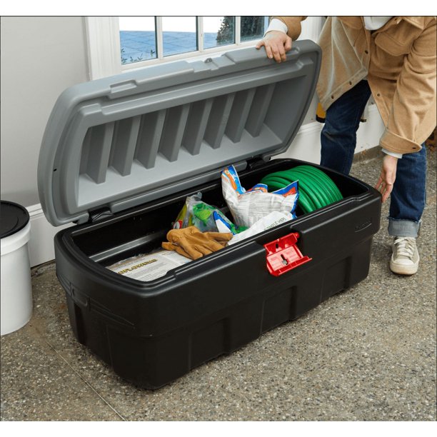 ナッツ 様　2台おまとめRubbermaid クイックカート 中 1902466 Amazon.com: Rubbermaid 48 Gallon Black Action Packer Lockable