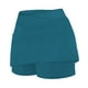 thumbnail image 5 of Conjunto de leggings con falda deportiva de cintura alta y bolsillos para mujer - Moda deportiva con cuello en V - Entrenamientos/ropa informal, 5 of 5