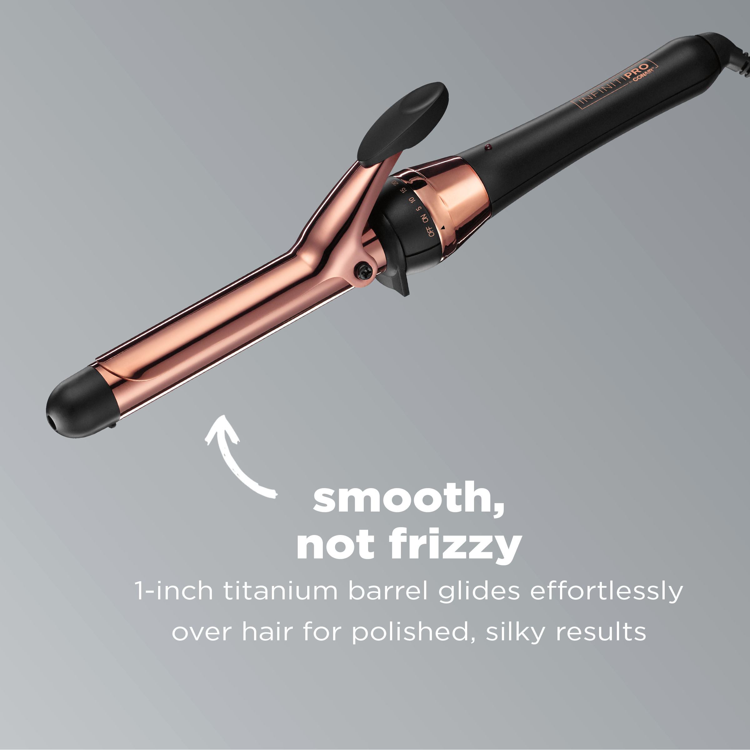 Infinitipro by Conair Rose Gold Titanium 1-Inch Curling Iron CD250N - image 4 of 9