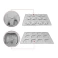 thumbnail image 3 of Bearachild Molde de silicona para pasteles, molde de 12 cavidades para cupcakes, moldes para hornear resistentes a altas temperaturas, moldes DIY para Cocina y Comedor Bearachild HA074870-00B, 3 of 6