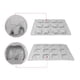 thumbnail image 3 of Matsuzay Molde de silicona para pasteles de animales, molde para cupcakes, galletas, utensilios para hornear, resistente a altas temperaturas, moldes DIY Cocina y Comedor Matsuzay HA074870-00B, 3 of 6