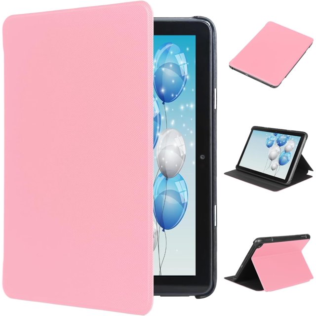 SHILIU-Case for New 8 Inch Tablet (12th Generation, 2024 Release), Slim Lightweight Soft PU Leather Stand Case Auto Wake/Sleep, Not Compatible with iPad/Samsung/Andriod 8" Tablet, Pink