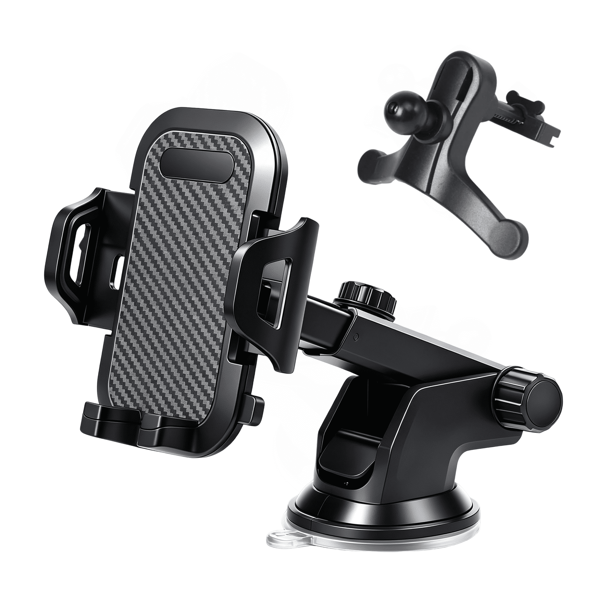 GARITIN Car Phone Holder Suction Cup 360° Adjustable Car Phone Mount, Cell Phone Holder for Dashboard Windshield Air Vent