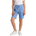 thumbnail image 2 of Atogsazn Kids Boys Summer Short Jeans Chlidrens Casual Wide Leg Drawstring Denim Shorts with Pocket Pants Blue 11-12 Years Fashion, 2 of 7