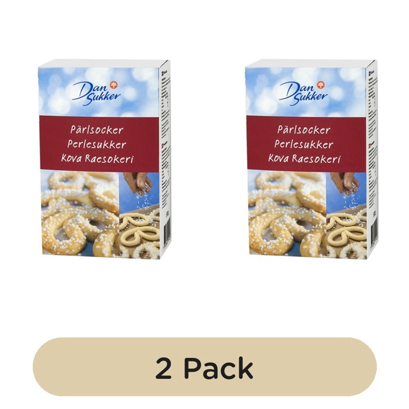 Dansukker Parlsocker Coarse Pearl Sugar 500g, British Import (Pack of 2)