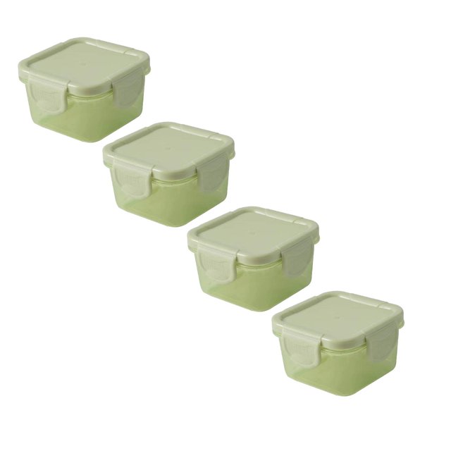 SUNONESIE 6/5/4/3/2/1pcs Small 5oz Food Storage Containers Reusable Food Storage Containers with Lids Leak Proof Condiment Food Containers Airtight Lunch Box