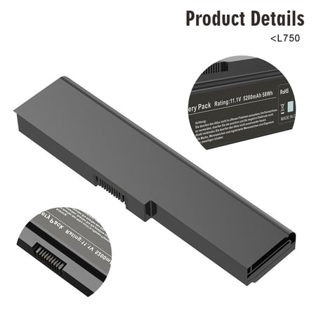 Battery For Toshiba Satellite PA3817U-1BRS L310 Seri A665 C655 L655 L735 L755