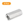 thumbnail image 3 of Unique Bargains M8 x 1.25-Pitch 35mm Length Coupling Nuts, 6 Pack 304 Stainless Steel Metric Hex Rod Coupling Nuts, 3 of 5