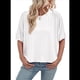 thumbnail image 1 of Camisetas de Verano 2025 para Mujer, Camisetas Lisas, Camisetas Holgadas de Gran Tamaño, Camisetas Básicas Blancas M, 1 of 6