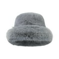 thumbnail image 2 of yuksok Winter Bucket Hat Cute Cossack Hat Russian Hat for Motorcycle Hiking Cycling gray, 2 of 9