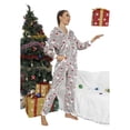 thumbnail image 2 of Women Christmas Outfit Soft Women's Hooded Jumpsuit Christmas Themed Wear Cozy Pajama Romper Nightwear Outfit Gray 2XL, 2 of 4