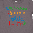 thumbnail image 4 of Inktastic Iowa Grandma Grandpa Loves Me Boys or Girls Toddler T-Shirt, 4 of 5