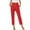 Red, variant on JINMGG Summer Fall Womens Pants Plus Size Fashion Women Plus Size Casual Solid Elastic Waist Pocket Loose Pants