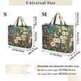 thumbnail image 2 of FORMRS Womens Corduroy Tote Bag Crossbody Shoulder Handbag with Pocket, Floral Garden, 2 of 7