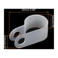 thumbnail image 2 of Unique Bargains R-Type Cable Clip Wire Clamp, 13.2mm 0.52 Inch Nylon Clips White 200Pcs, 2 of 5