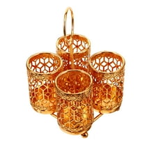 VORCOOL Large Metal Utensil Holder with Decorative Pattern for Kitchen Counter