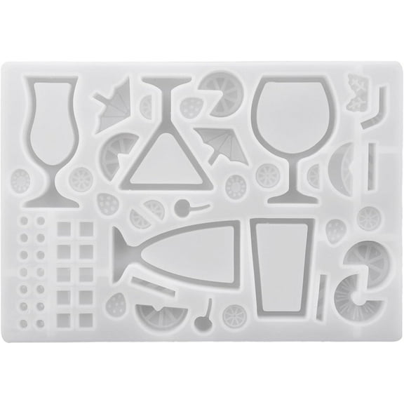 Epoxy Resin Glitter Mold Kit – Flexible Silicone DIY Charm Molds for Crafters of All Levels  Z