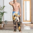 thumbnail image 3 of Cauagu Clear Sky Cute Sunflower Panda Mens Pajama Pants Sleep & Lounge Pants,PJ Bottoms with Pockets-Medium, 3 of 7