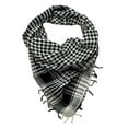 thumbnail image 2 of 3X Écharpe Unisexe en Coton Légère à Franges Arabe Désert Shemagh, Noir, 2 of 5