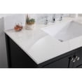 thumbnail image 4 of 42 inch Single Bathroom Vanity in Black with Backsplash, 4 of 8