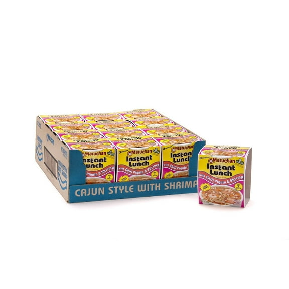 12 PACKS : Maruchan Instant Lunch,Cajun Style With Chili Piquin & Shrimp, 2.25-Ounce Packages