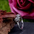 thumbnail image 3 of Anillo vintage Anillo de dedo diseñado con rosa Anillo de bodas Joyería de dedo delicado Tamaño 7 Plata, 3 of 5