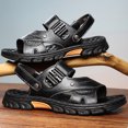 thumbnail image 6 of Sandals for Men Beach Fashion Flat Heel Open Toe Adjustable Strap Slippers Spring Summer Causal Dressy Daily Shoes for Men, 6 of 6
