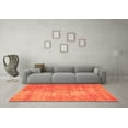 thumbnail image 3 of Ahgly Company Indoor Square Abstract Orange Modern Area Rugs, 6' Square, 3 of 4