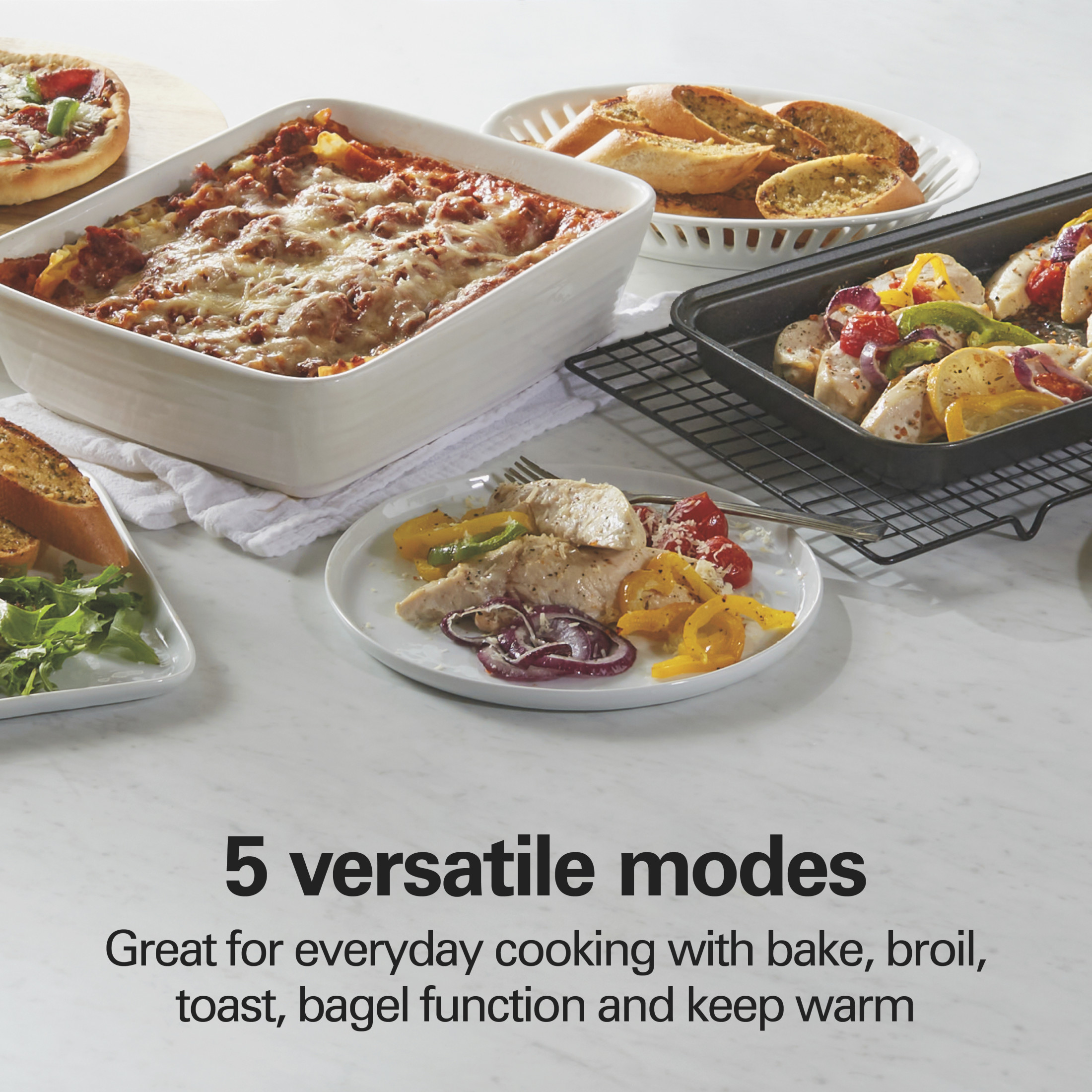 Hamilton Beach 4-Slice Countertop Toaster Oven Grey photo 3