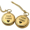thumbnail image 3 of Vintage necklace with nautical compass for your Tommy tu tubbo, with leather bag | Personalized Compass Necklace, Engraved Compass Necklace, Work Compass Necklace, Small Necklace and Compass Set, 3 of 4