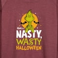 thumbnail image 3 of The Grinch - Grinch Nasty Wasty Halloween  - Women's Lightweight French Terry Long Sleeve Shirt, 3 of 5