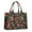 Red Mushroom Leaf, variant on Large Capacity Tote Bag,Red Mushroom Leaf Black Pattern Handbag Fashion Luxury Tote Bag,15.7"x13"x 5.1" Inches,Laptop Compatible