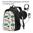 thumbnail image 2 of Balery Back To School A Mochila con carga USB para hombre y mujer - Mochila impermeable y antirrobo para portátil con puerto USB para viajes, trabajo, estudios y universidad, 2 of 7