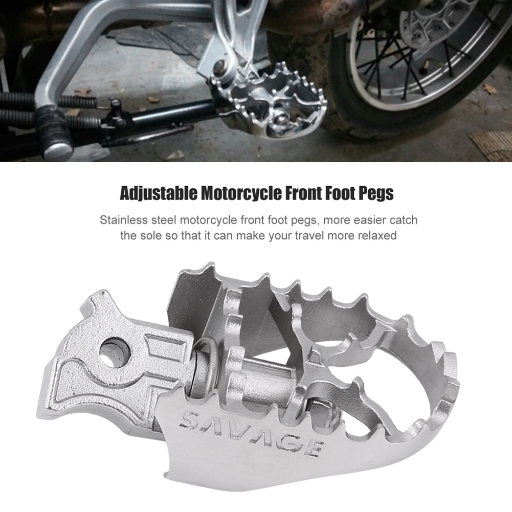 Adjustable Motorcycle Front Footrest Foot Pegs Fits For BM-W F800GS F700GS F650GS R1150GS Yama-ha WR25 Motorcycle Front Footpegs
