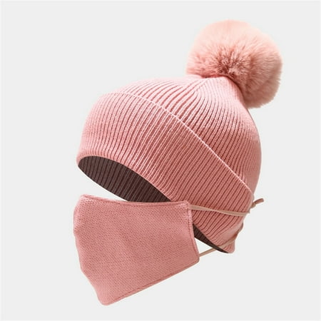 

UoCefik Toddler Baby Child Children Kids Warm Pompom Beanie Hats Breathable Soft Soft Beanie Hats for Boys and Girls Knitted Hats 1Y-6Y