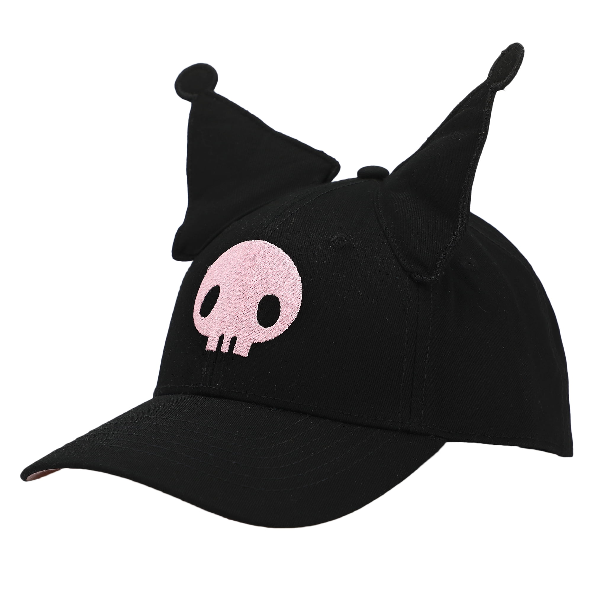 Unisex Cotton Bucket Hat Kuromi Inspired Black Ears Wide Brim Sun Protection Kuromi bucket hats-AliExpress main image 3