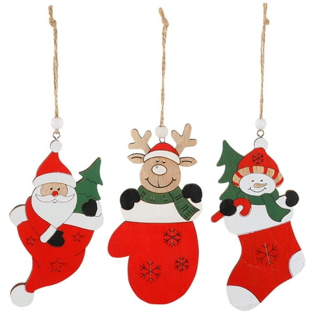 

3 Pcs Christmas Pendants Xmas Hanging Decor Decorative Pendants for Home