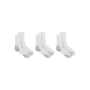 Angle View: Dr. Scholl's Women's Advanced Relief Comfort Size 8-12 White Crew Socks, 3 Pack