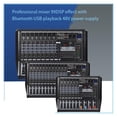 thumbnail image 2 of Professional Mixer Stage Performance Conference Reverberation USB with Bluetooth Power Amplifier, 2 of 5