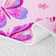 thumbnail image 5 of Erosebridal Cute Butterfly Twin Quilt Set,Cherry Blossom Floral Twin Coverlet Set For Girls,2pcs, 5 of 7