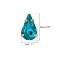 thumbnail image 2 of Unique Bargains 20Pack Teardrop Sew on Rhinestone - 8x5mm Glass Teardrop Crystal Rhinestones in Gold Prong Setting (Lake Blue), 2 of 7