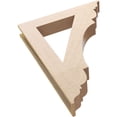 thumbnail image 6 of Ekena Millwork 5 1/2"W x 36"D x 48"H Olympic Traditional Rough Cedar Woodgrain TimberThane Bracket, Primed Tan, 6 of 6